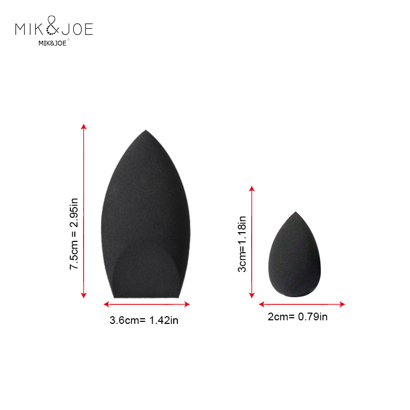 2pcs Black Beauty Sponge Egg - - Beauty Blender In Makeup avaliação e preço