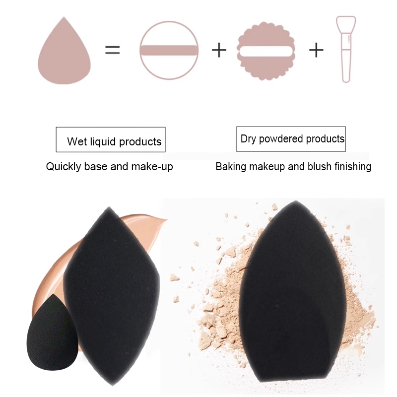 2pcs Black Beauty Sponge Egg - - Beauty Blender In Makeup avaliação e preço