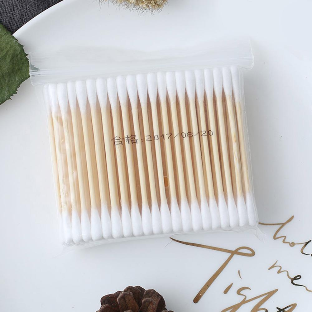 10/100pcs Disposable Cotton Sw - Beauty For You Makeup avaliação e preço