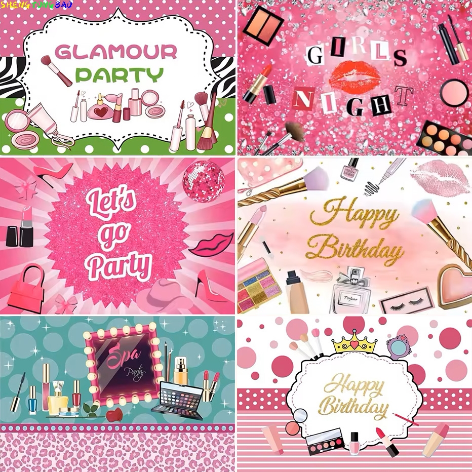 Pink Beauty Makeup Spa Party D - Beauty Makeup Girl Photo avaliação e preço