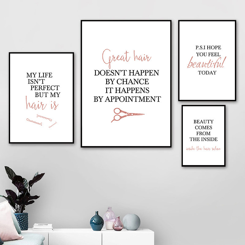 barbershop quote art posters h - Makeup Is Beauty Quotes avaliação e preço