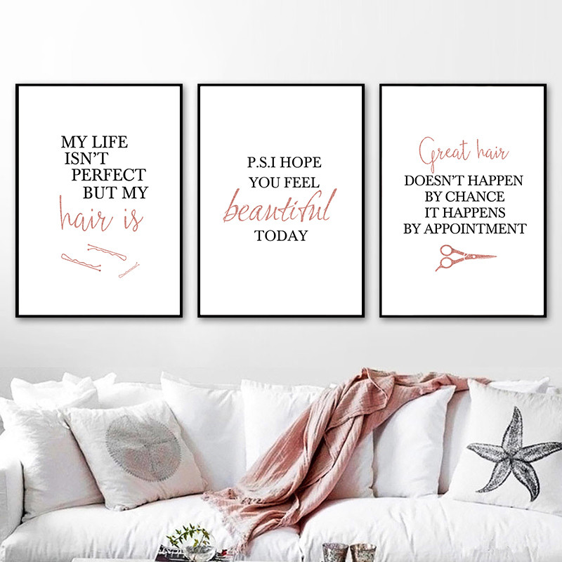 barbershop quote art posters h - Makeup Is Beauty Quotes avaliação e preço