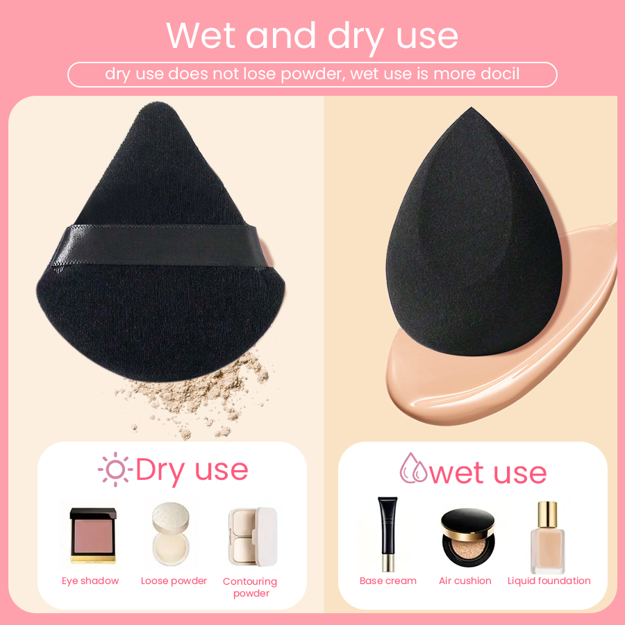 6pcs Makeup Sponge Set Soft Fo - Beauty Blender In Makeup avaliação e preço