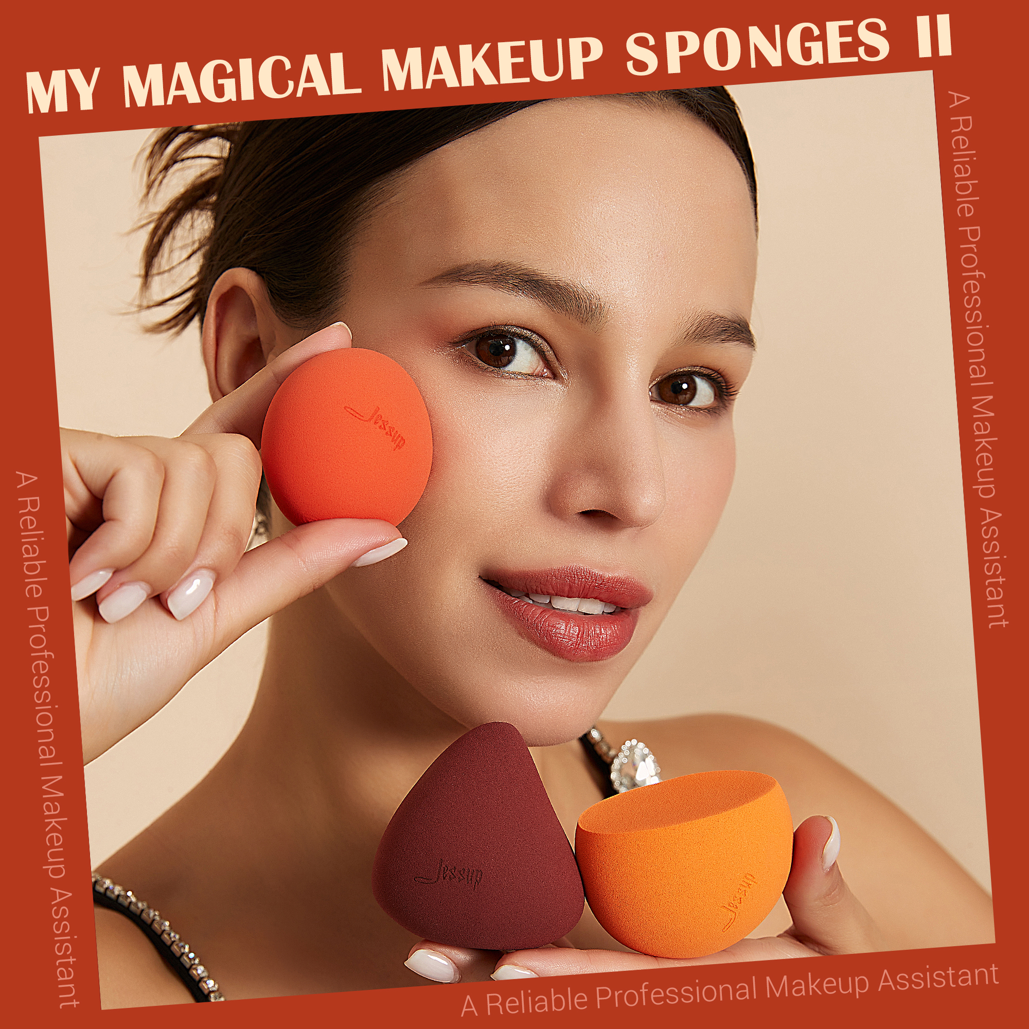 Jessup Makeup Sponges Set, 3pc - Beauty Blender In Makeup avaliação e preço