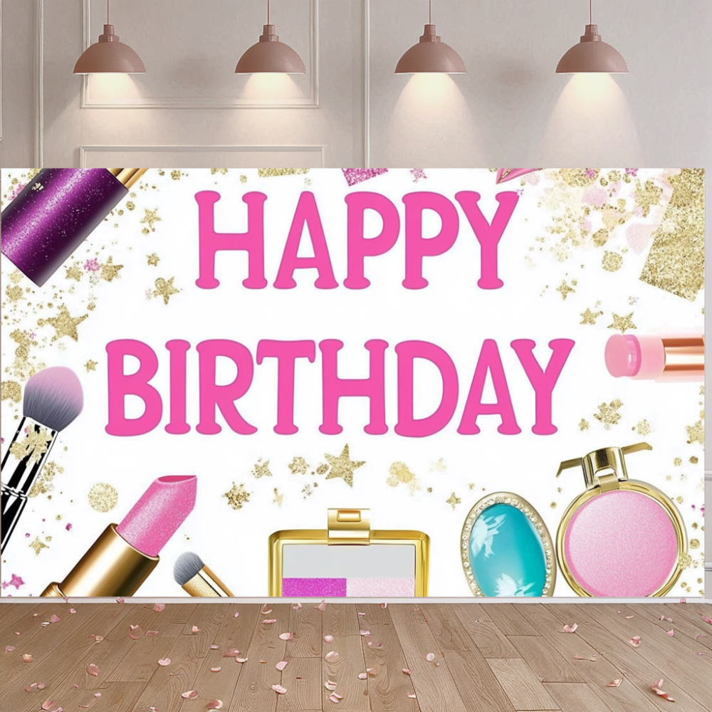 Pink Beauty Makeup Spa Theme B - Beauty Makeup Girl Photo avaliação e preço