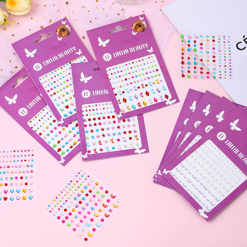 Hot Selling Face Gems Stickers - Beauty For You Makeup avaliação e preço