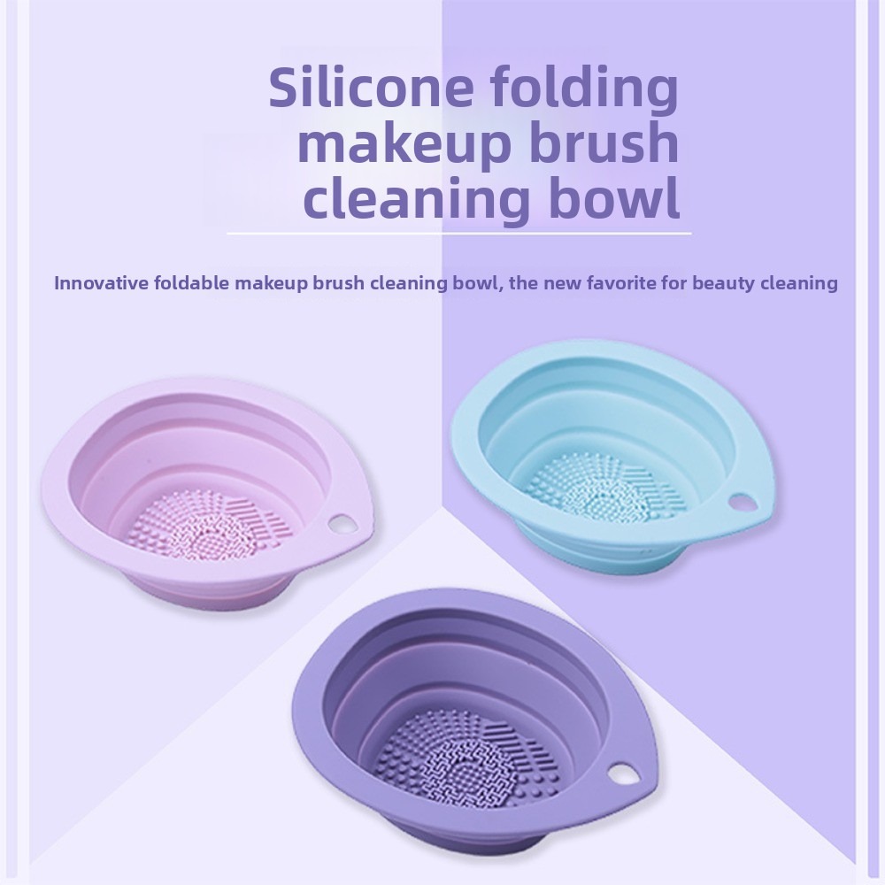 Silicone Folding Washing Bowl  - Beauty Blender In Makeup avaliação e preço
