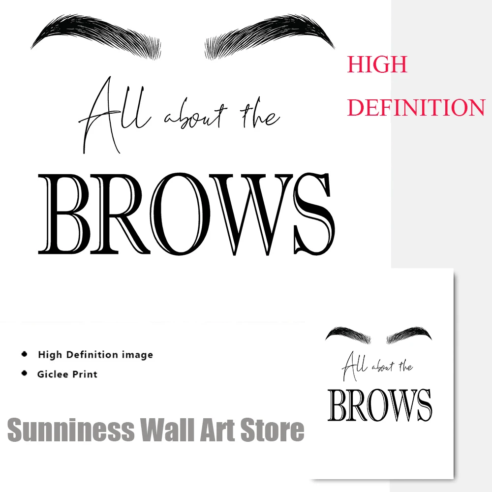 Fashion MakeUp Canvas Painting - Makeup Is Beauty Quotes avaliação e preço