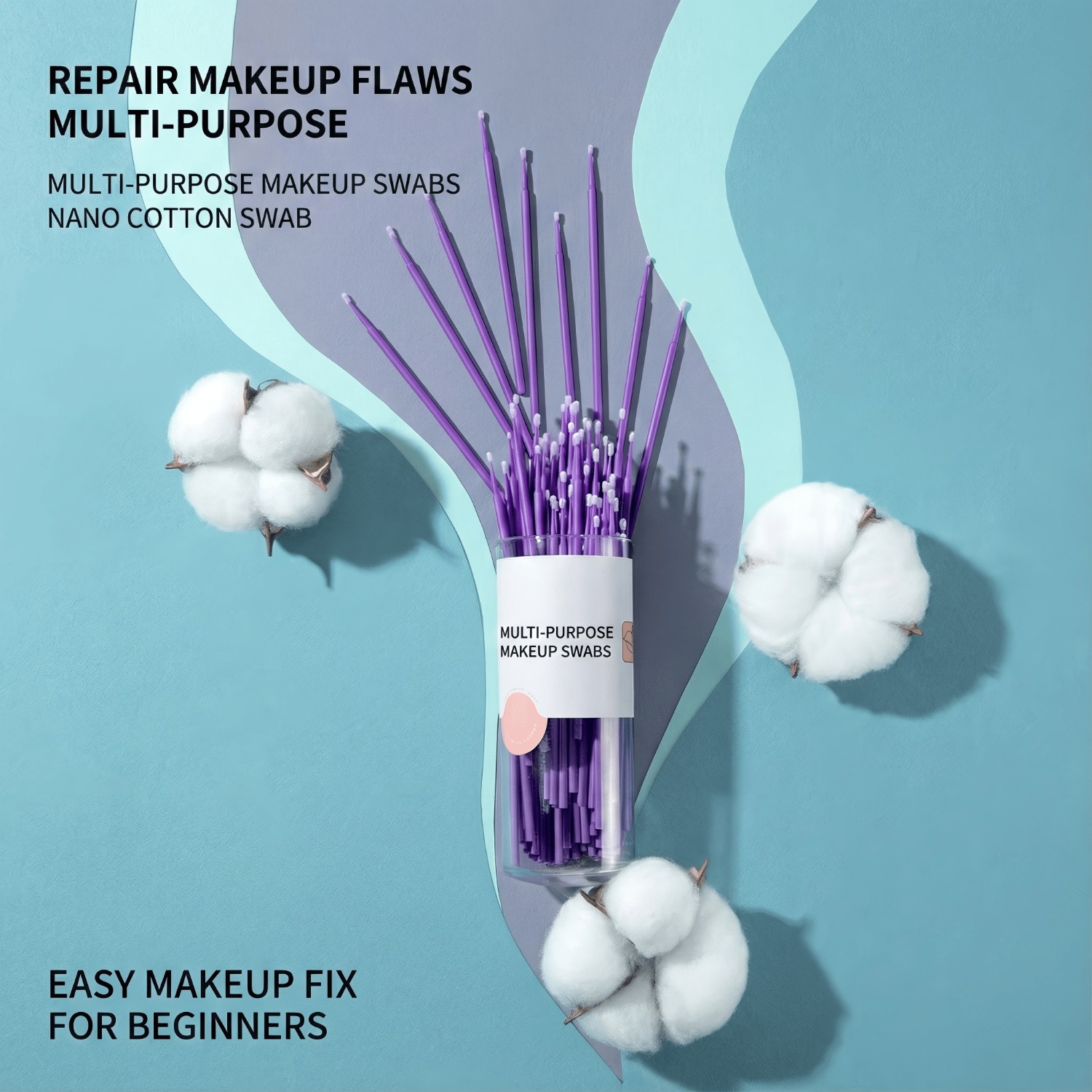 100Pcs Purple Micro Brushes Po - Beauty For You Makeup avaliação e preço