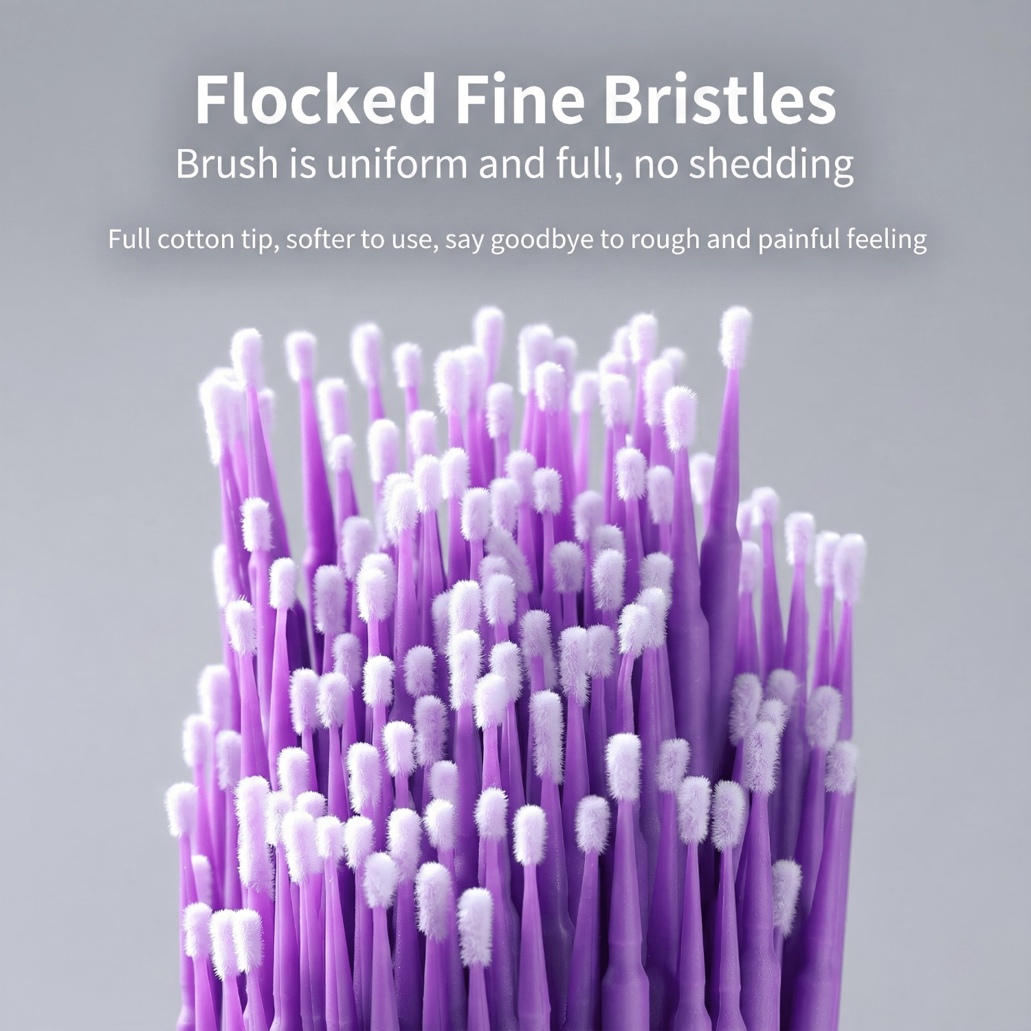 100Pcs Purple Micro Brushes Po - Beauty For You Makeup avaliação e preço