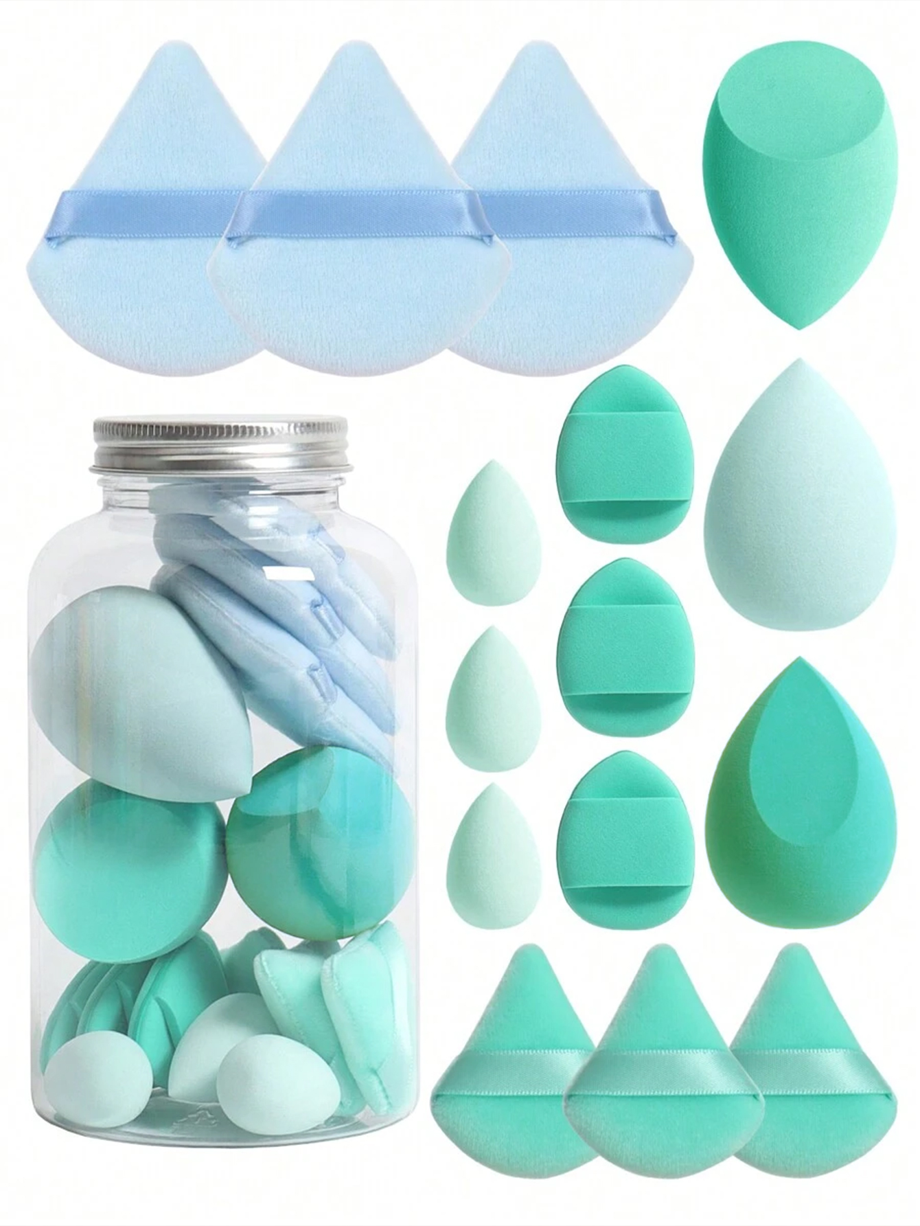 Set of 15 makeup sponges with  - Beauty Blender In Makeup avaliação e preço